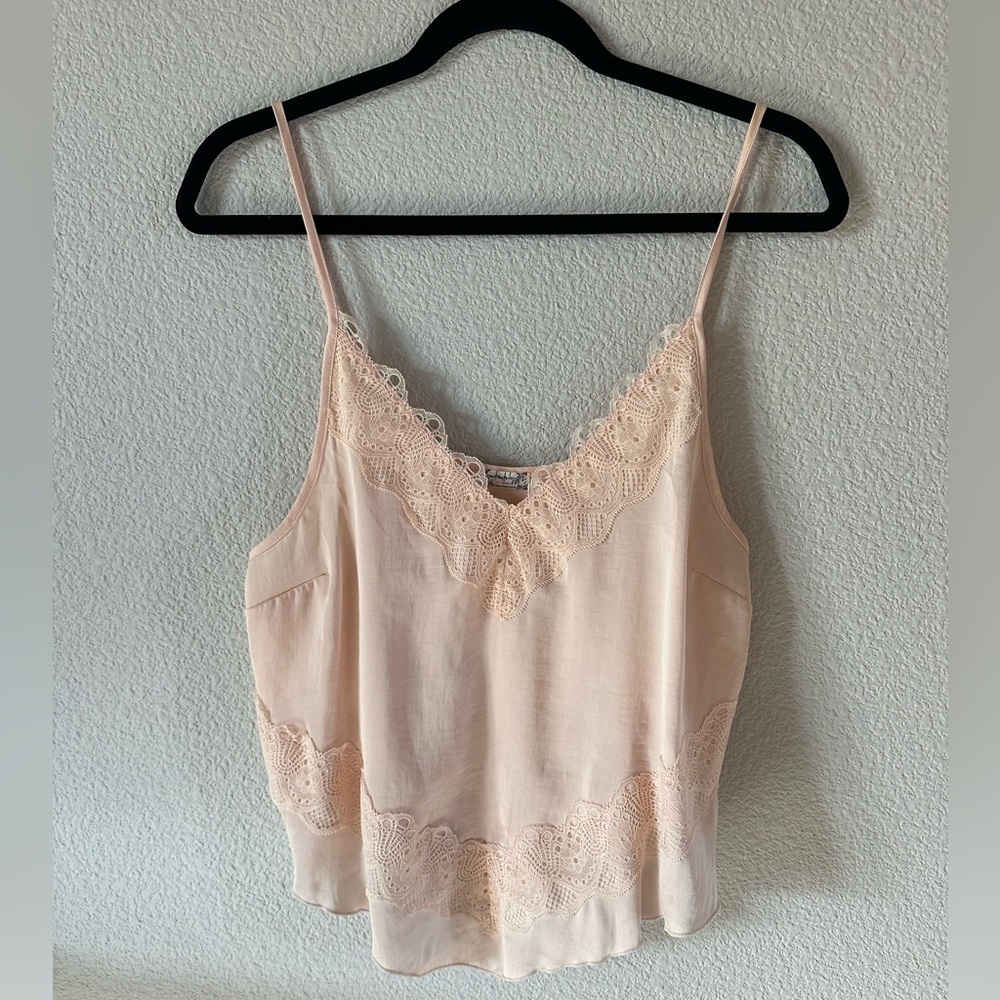 Free people lace blush pink camisole - small